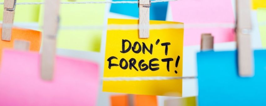 Dont Forget Post It Note